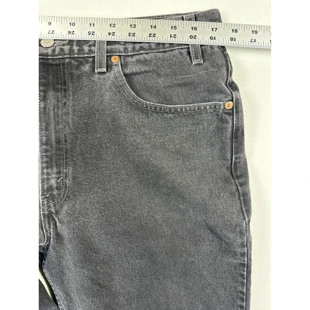 Vintage Y2K Levi's 550 Relaxed Fit Jeans Men 36x32 Black Tapered Leg Heavyweight
